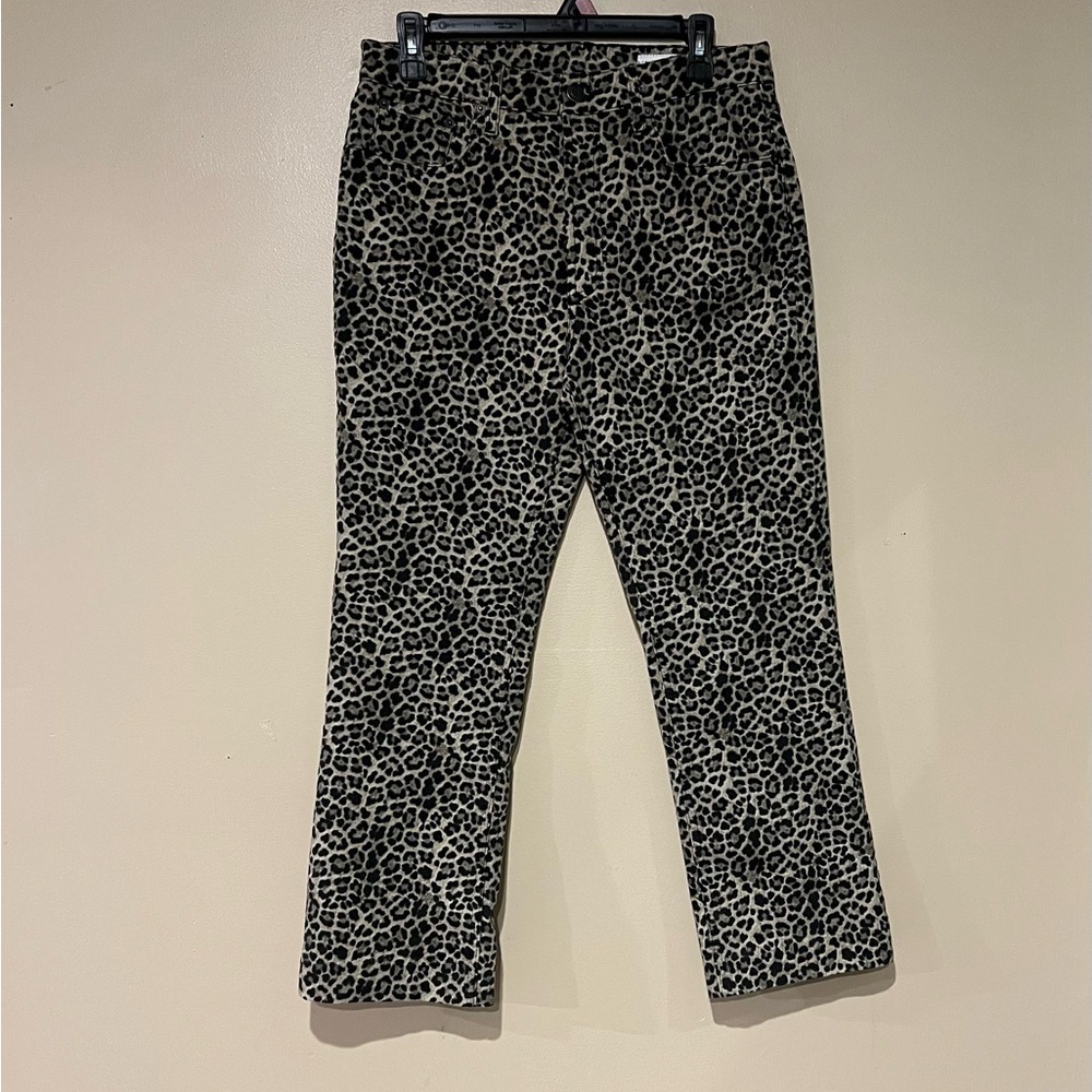 Zara Leopard Print Jeans